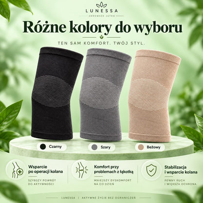 Zyskaj DARMOWĄ opaskę przy zakupie 1 sztuki ! Lunessa Opaska Kompresyjna na Kolano